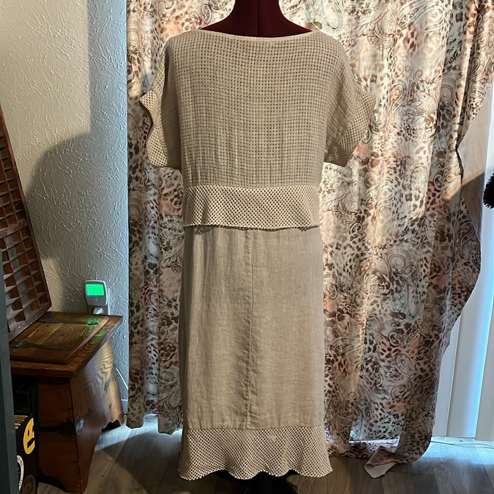 Linen/Cotton dress - Picture 4 of 4